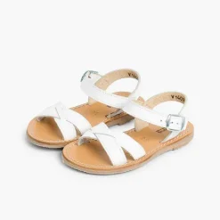 Sandalias<Pisamonas Sandalias Niña Piel Lisa Cruzada