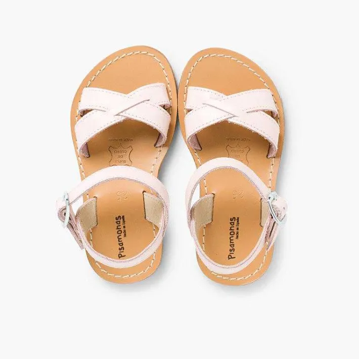Sandalias<Pisamonas Sandalias Niña Piel Lisa Cruzada
