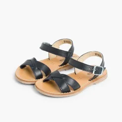 Sandalias<Pisamonas Sandalias Niña Piel Lisa Cruzada