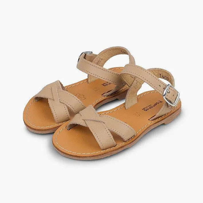 Sandalias<Pisamonas Sandalias Niña Piel Lisa Cruzada