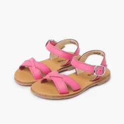 Sandalias<Pisamonas Sandalias Niña Piel Lisa Cruzada