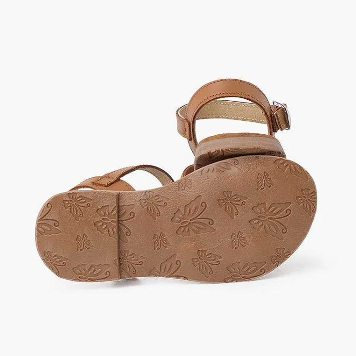 Sandalias<Pisamonas Sandalias Niña Piel Lisa Cruzada