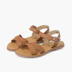 Sandalias<Pisamonas Sandalias Niña Piel Lisa Cruzada