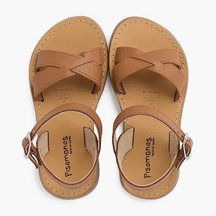 Sandalias<Pisamonas Sandalias Niña Piel Lisa Cruzada