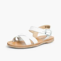 Sandalias<Pisamonas Sandalias Niña Piel Lisa Cruzada