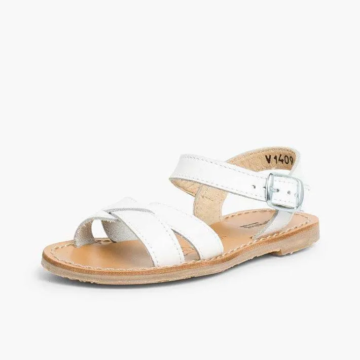 Sandalias<Pisamonas Sandalias Niña Piel Lisa Cruzada