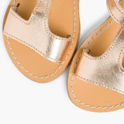 Sandalias<Pisamonas Sandalias Niña Piel Lisa Metalizada