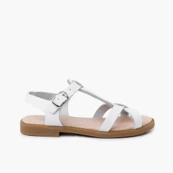 Sandalias<Pisamonas Sandalias Niña Piel Tiras Cierre Hebilla