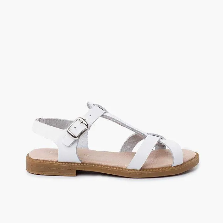 Sandalias<Pisamonas Sandalias Niña Piel Tiras Cierre Hebilla