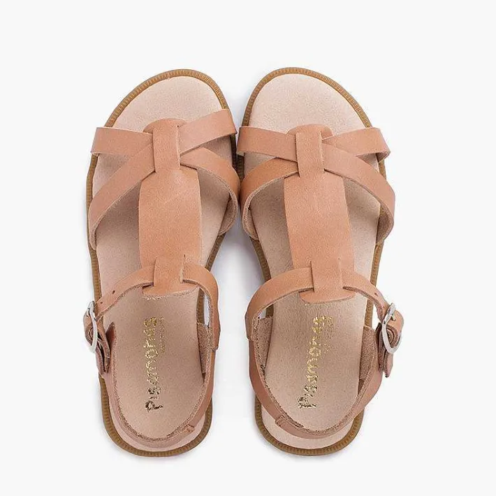 Sandalias<Pisamonas Sandalias Niña Piel Tiras Cierre Hebilla