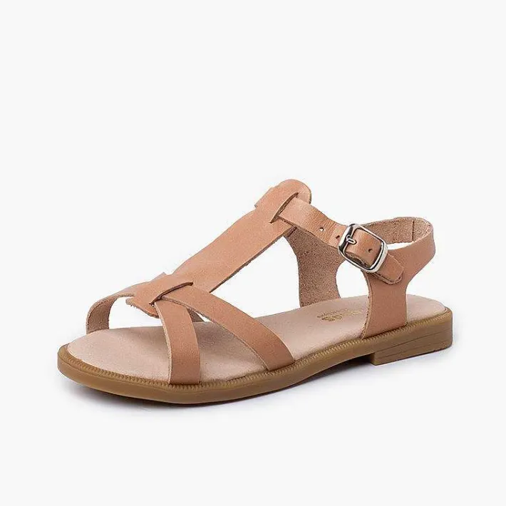 Sandalias<Pisamonas Sandalias Niña Piel Tiras Cierre Hebilla