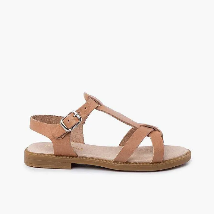 Sandalias<Pisamonas Sandalias Niña Piel Tiras Cierre Hebilla