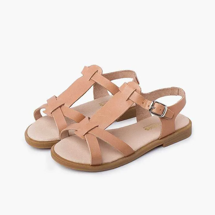 Sandalias<Pisamonas Sandalias Niña Piel Tiras Cierre Hebilla