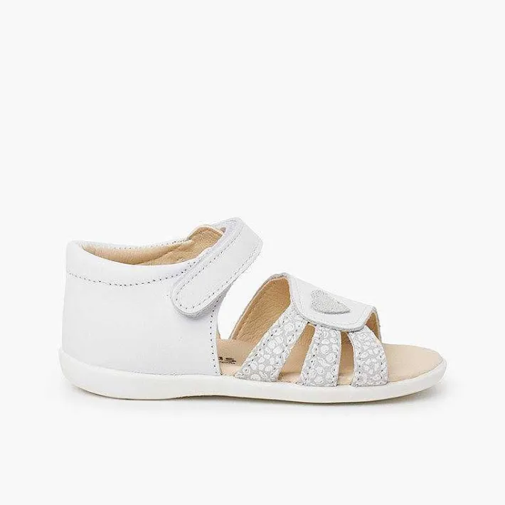 Sandalias<Pisamonas Sandalias Niña Primeros Pasos Corazon