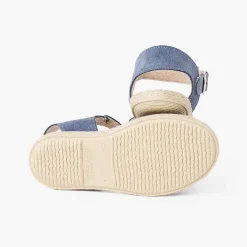 Sandalias<Pisamonas Sandalias Niña Serraje Y Yute Tiras Cruzadas