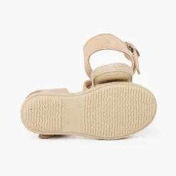 Sandalias<Pisamonas Sandalias Niña Serraje Y Yute Tiras Cruzadas
