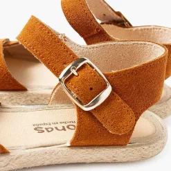 Sandalias<Pisamonas Sandalias Niña Serraje Y Yute Tiras Cruzadas
