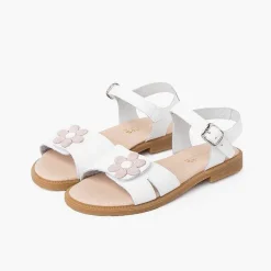 Sandalias<Pisamonas Sandalias Niña Tira Ancha Adherente Flor Cierre Hebilla