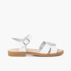 Sandalias<Pisamonas Sandalias Niña Tira Ancha Adherente Flor Cierre Hebilla