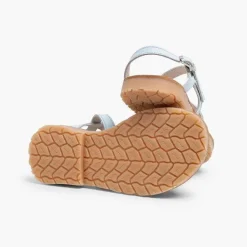 Sandalias<Pisamonas Sandalias Niña Tiras Cruzadas Piel Efecto Nacar