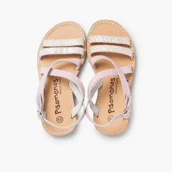 Sandalias<Pisamonas Sandalias Niña Tiras Cruzadas Piel Efecto Nacar