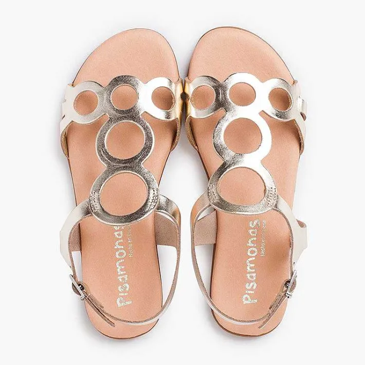 Sandalias<Pisamonas Sandalias Niña Y Mujer De Piel Cierre Hebilla