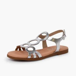Sandalias<Pisamonas Sandalias Niña Y Mujer De Piel Cierre Hebilla