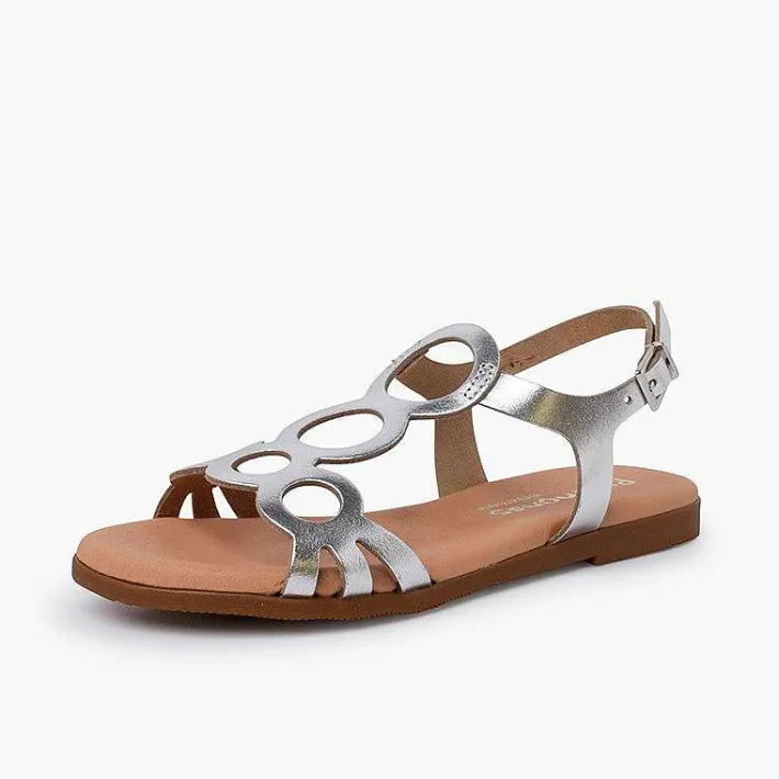 Sandalias<Pisamonas Sandalias Niña Y Mujer De Piel Cierre Hebilla