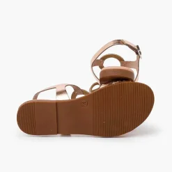 Sandalias<Pisamonas Sandalias Niña Y Mujer De Piel Cierre Hebilla