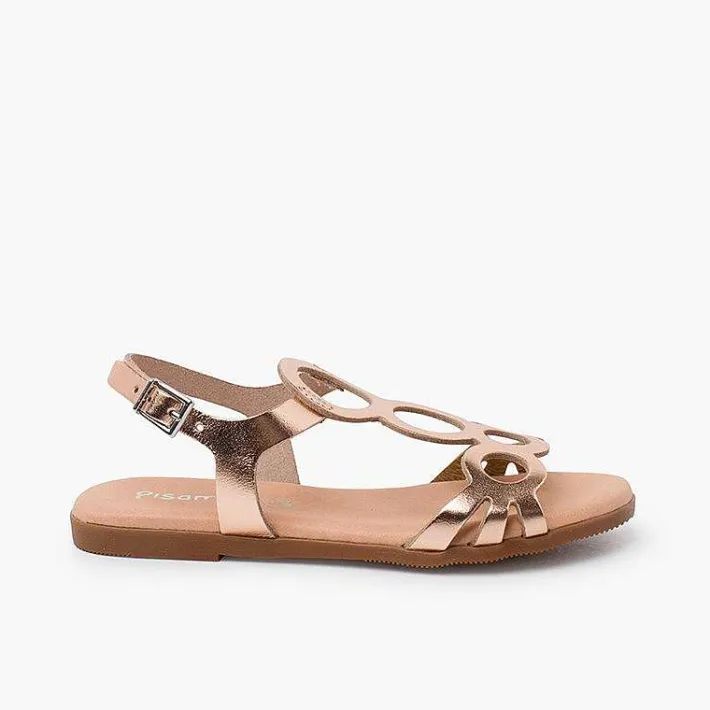 Sandalias<Pisamonas Sandalias Niña Y Mujer De Piel Cierre Hebilla