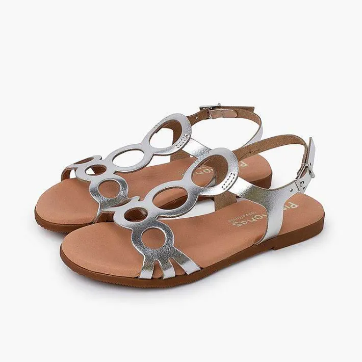 Sandalias<Pisamonas Sandalias Niña Y Mujer De Piel Cierre Hebilla