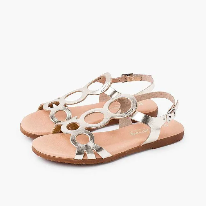 Sandalias<Pisamonas Sandalias Niña Y Mujer De Piel Cierre Hebilla
