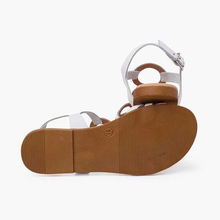 Sandalias<Pisamonas Sandalias Niña Y Mujer De Piel Cierre Hebilla