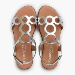Sandalias<Pisamonas Sandalias Niña Y Mujer De Piel Cierre Hebilla