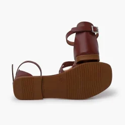 Sandalias<Pisamonas Sandalias Niña Y Mujer En Piel Con Tiras Y Talonera