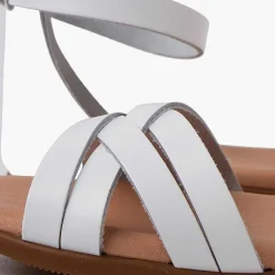 Sandalias<Pisamonas Sandalias Niña Y Mujer En Piel Con Tiras Y Talonera