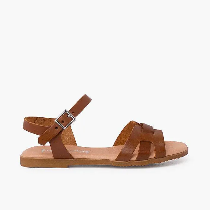 Sandalias<Pisamonas Sandalias Niña Y Mujer Pala Romana Piel