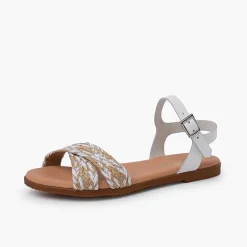 Sandalias<Pisamonas Sandalias Niña Y Mujer. Tira De Yute Cruzada En La Pala