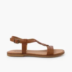 Sandalias<Pisamonas Sandalias Niña Y Mujer Tira Central Trenza