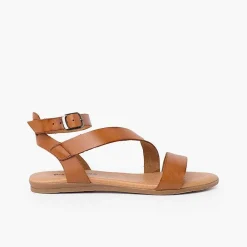 Sandalias<Pisamonas Sandalias Niña Y Mujer Tira Cruzada Pulsera Hebilla
