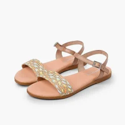 Sandalias<Pisamonas Sandalias Niña Y Mujer Tira Trenzada Yute