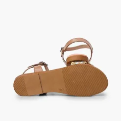 Sandalias<Pisamonas Sandalias Niña Y Mujer Tira Trenzada Yute