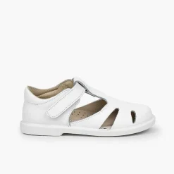 Sandalias<Pisamonas Sandalias Niño Piel Tira Adherente Tipo Pepitos