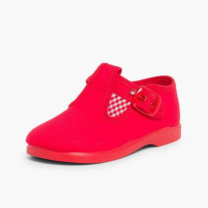 Pepitos<Pisamonas Sandalias Pepitos De Lona Para Niños