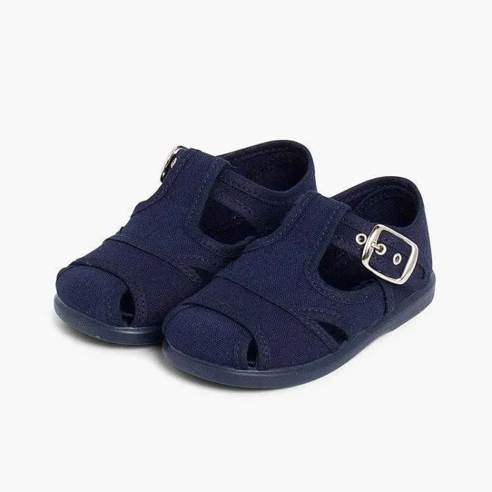 Sandalias<Pisamonas Sandalias Pepitos De Lona Abiertos
