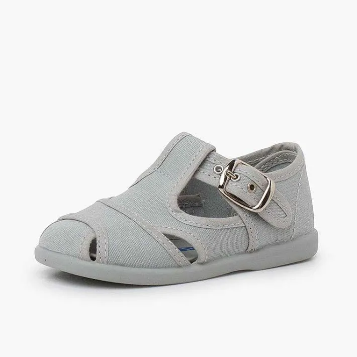Sandalias<Pisamonas Sandalias Pepitos De Lona Abiertos