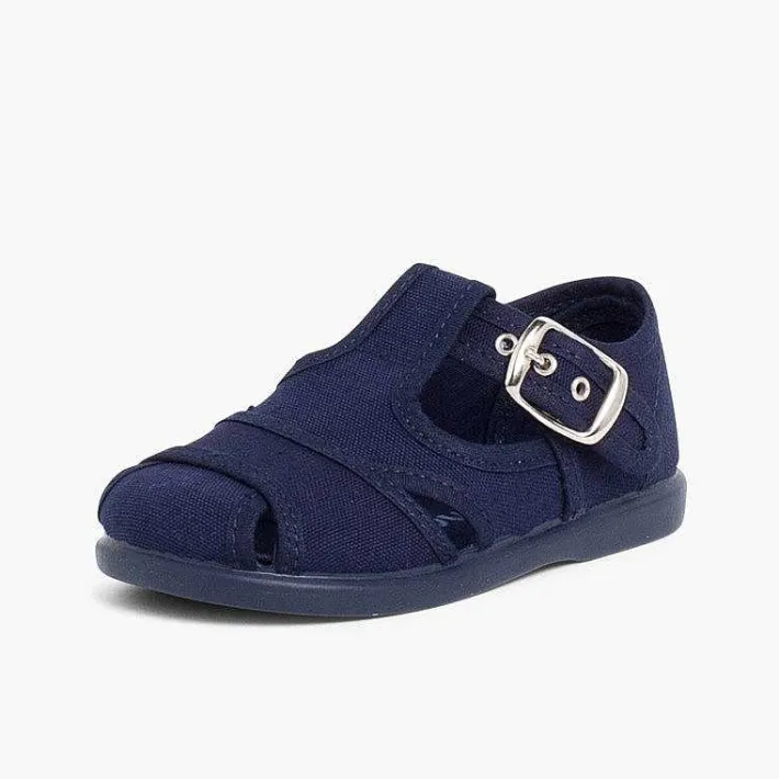 Sandalias<Pisamonas Sandalias Pepitos De Lona Abiertos