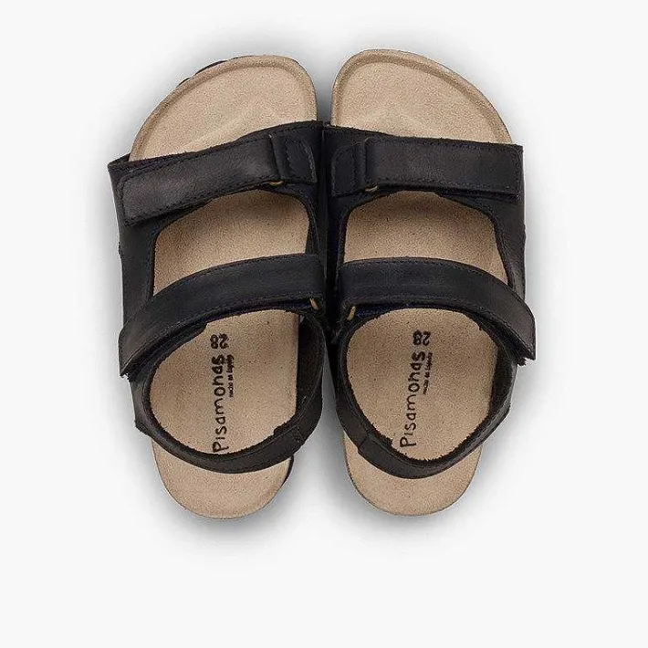 Sandalias<Pisamonas Sandalias Piel Bio Niño Doble Tira Adherente