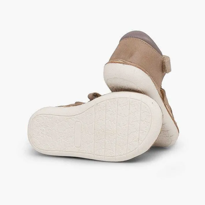 Sandalias<Pisamonas Sandalias Piel Niño Con Tira Adherente Cangrejera