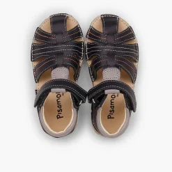 Sandalias<Pisamonas Sandalias Piel Niño Con Tira Adherente Cangrejera